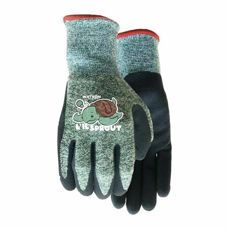 WATSON GLOVES Homegrown XXS Polyester Knit L'il Sprout Green Gardening Gloves 6170-XXS